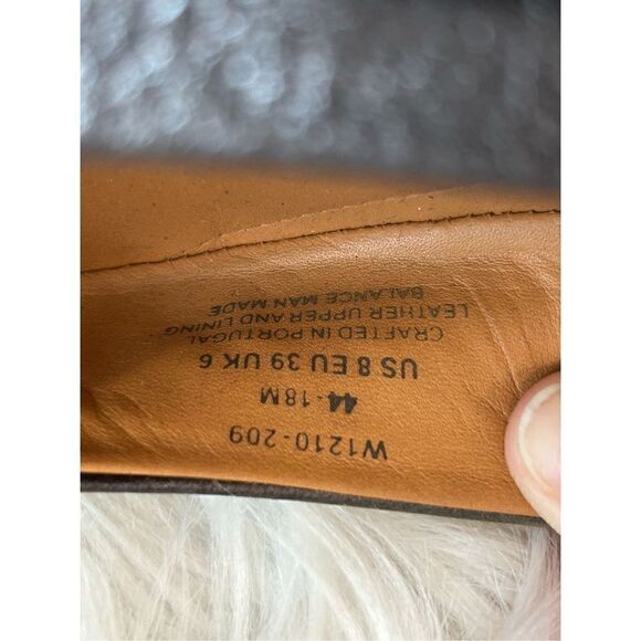 Samuel Hubbard size 8 EUC pewter freedom dance leather ballet flat women Msrp $2 - Picture 9 of 10